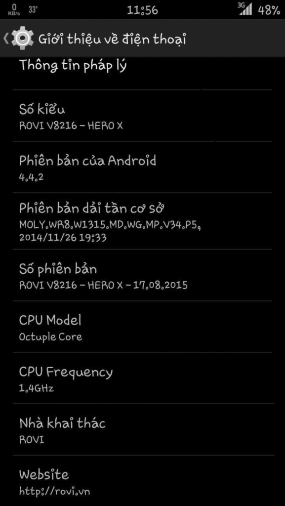 RIVO V8216 (Hero X) Flashtool Ok