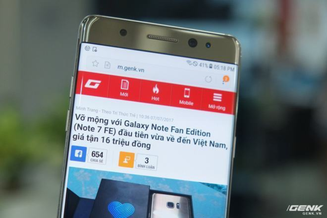 Mở hộp Galaxy Note Fan Edition (Note 7 FE) tại VN Vẫn rất tốt, nhưng kém hấp dẫn với giá 16 triệu 