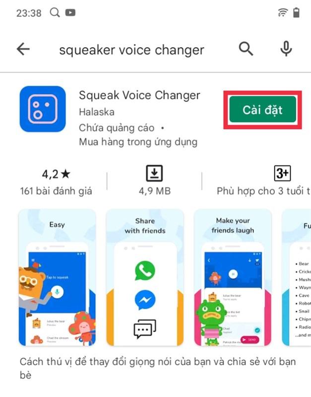 Cách thay đổi giọng nói trên Messenger